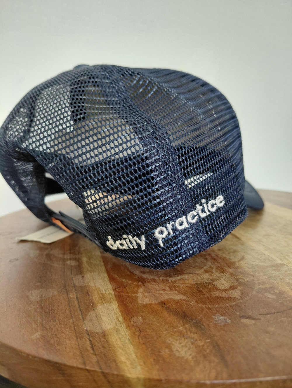 Daily Practice Planks Now Wine Later Funny Navy Blue/Black Trucker Hat OS - Picture 4 of 6